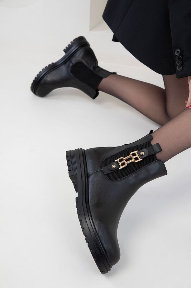 Siyah Kadın Bot & Bootie 20186 - 1