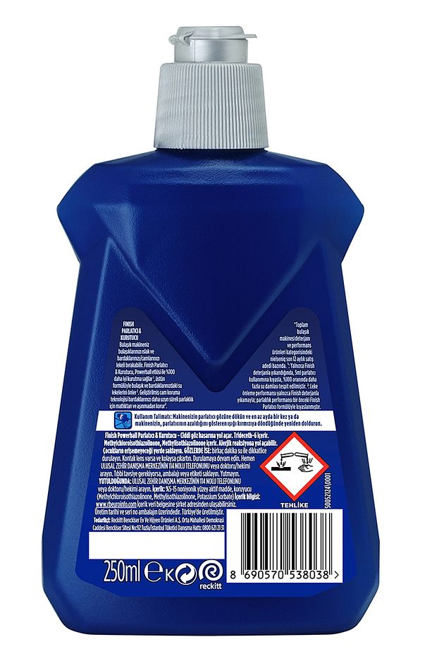 Bulaşık Makinesi Temizleyici Sıvı 250 ml + Parlatıcı 400 ml - 7