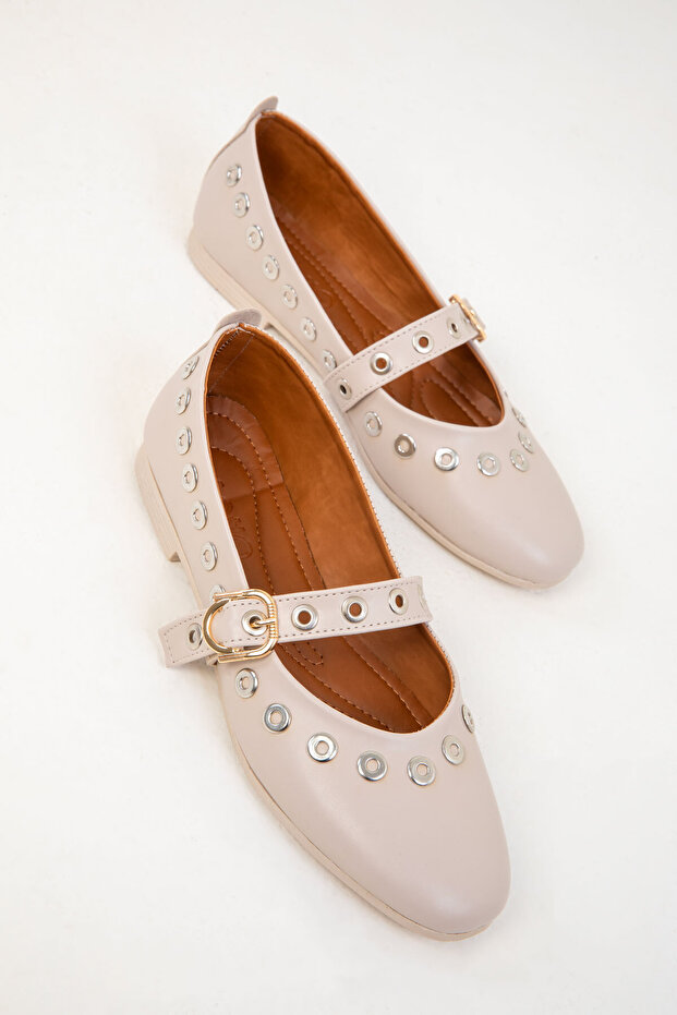 Beige Women's Ballerinas 20201