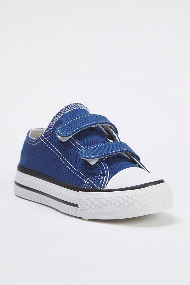Lacivert Çift Cırtlı Kauçuk Taban Çocuk Unisex Kids Spor Ayakkabı TAKSS25SN00022 - 3