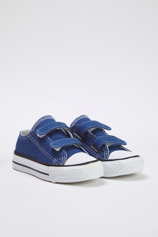 Lacivert Çift Cırtlı Kauçuk Taban Çocuk Unisex Kids Spor Ayakkabı TAKSS25SN00022 - 2