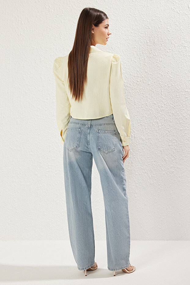Mavi Premium Düşük Bel Barrel Jeans TWOSS25JE00173 - 5