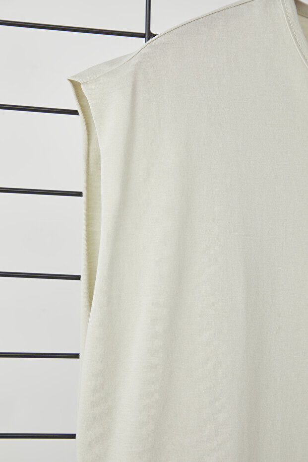 Taş Basic Regular/Normal Kesim %100 Pamuk Kolsuz Atlet/T-Shirt TMNSS20AL0067 - 8