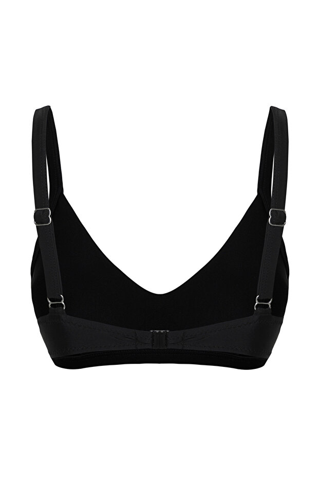 Siyah Bralette Kaplı Bikini Üstü TBESS25BU00020 - 7