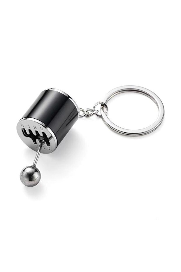 Black Mini Turbo Turbocharger Keychain Car-styling Keyring Gear Gearbox Pendant Keychain Stick Knobs