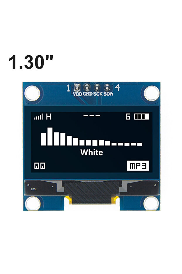 WHITE 1.3" OLED Display Module White/Blue Color Drive Chip SH1106 128X64 1.3 inch OLED LCD LED IIC I