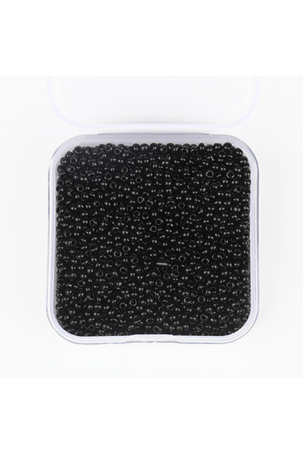black 4000pcs 2mm Boxed Czech Glass Seed Beads Small Loose Waist Beads For Jewelry Making Charms Bra