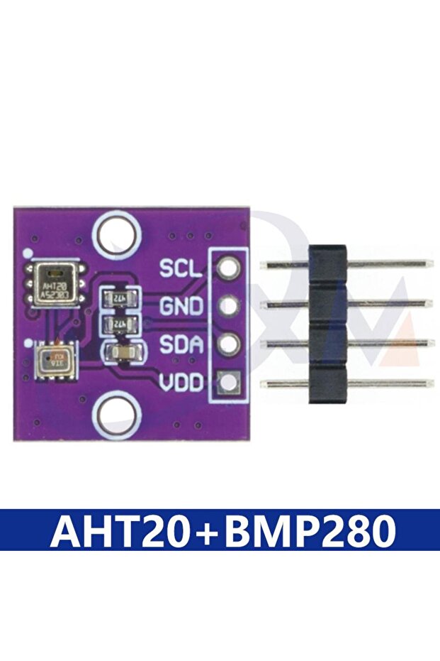 مستشعر درجة الحرارة والرطوبة AHT20+BMP280 وحدة ضغط الهواء عالية الدقة الرقمية لدرجة الحرارة والرطوبة