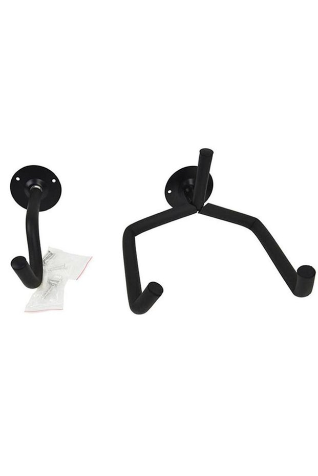 black Horizontal Metal Guitar Wall Mount Hanger Stand For Acoustic Guitar Bass Violins Mandolins Sla