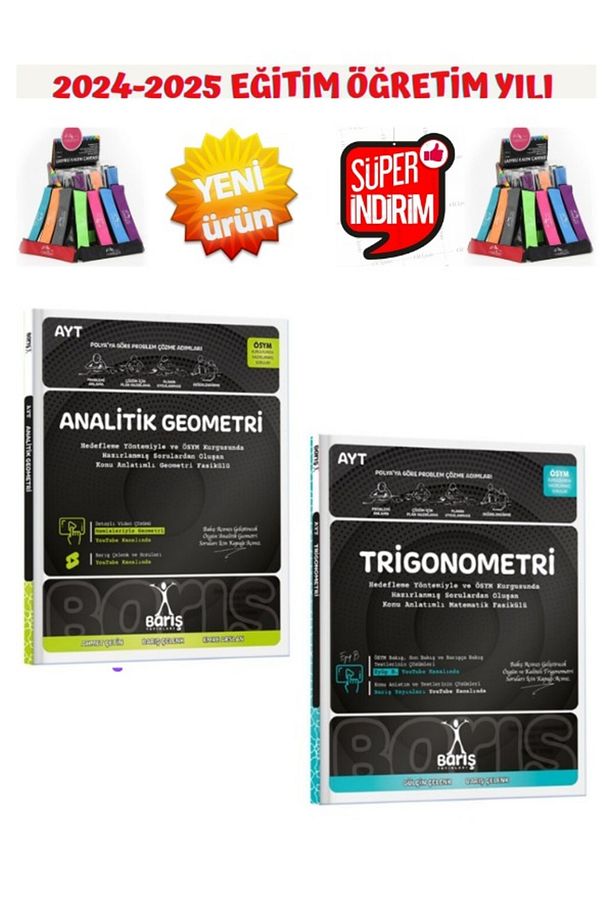 Barış Çelenk Güncel Ayt Trigonometri-Ayt Analitik Geometri Konu Anlatımlı Fasikül Set+Kalemlik - 2
