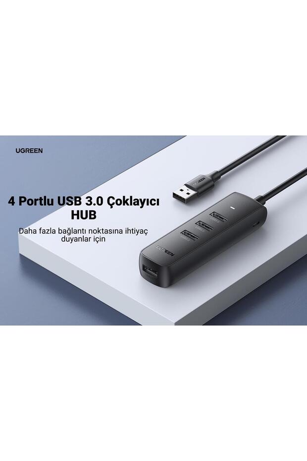 USB 3.0 4-Port Hub 0.25m Siyah - 10915 - 8