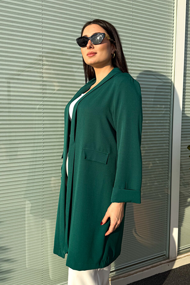 Jachetă lungă de damă, mărime mare, 2335 - 2