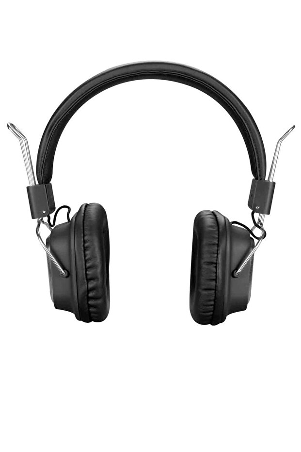 Mikrofonlu Bluetooth 5.0 Kablosuz Kulak Üstü Kulaklık Gürültü Engelleme Özelliği Siyah Renk - 2