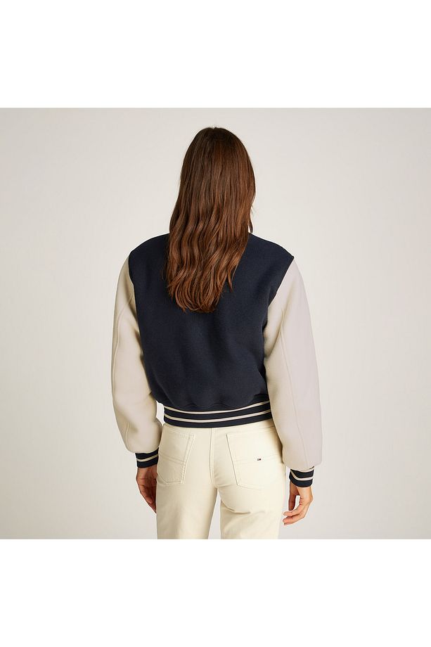 Tjw Wool Varsity Ext Kadın Mavi Ceket - 3