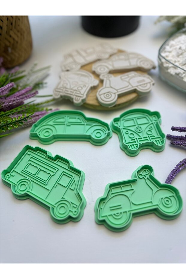 3D Printing 4-Piece Car Shaped Cookie Mold