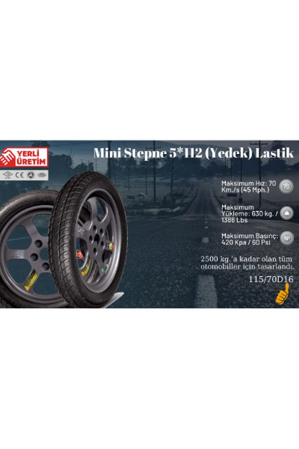 5*112 (YEDEK) Lastik Ücretsiz Kargo 2021 Üretim - 1