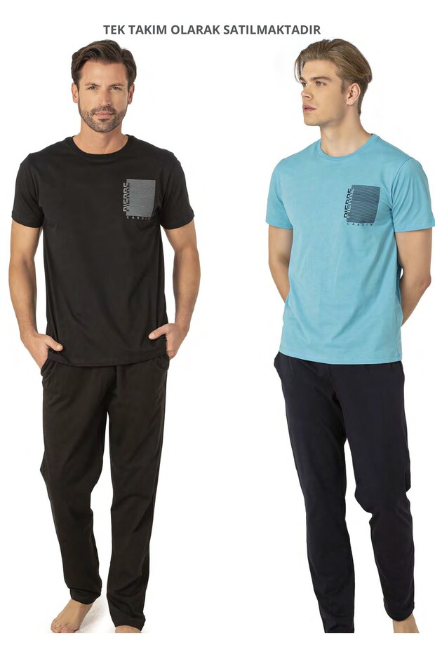 Licensed Men's 100% Cotton Crew Neck Short Sleeve and Pocket Pajamas Set