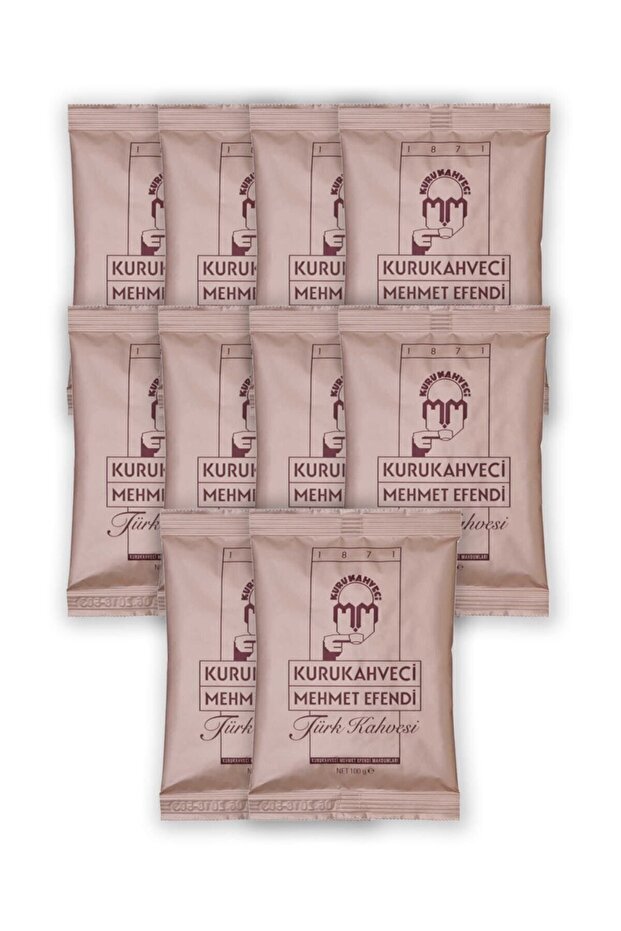 Mehmet Efendi Turkish Coffee 100 G Foil Packaging X 10 Pieces