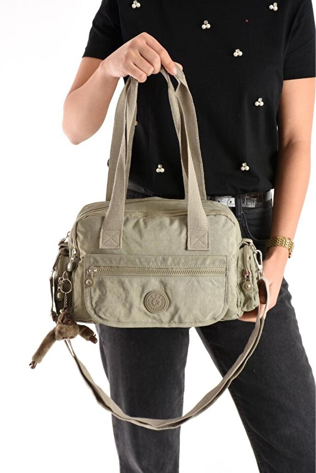 Shoulder Bag Multi-Pocket Lightweight Clinker Fabric 30*20 cm Crossbody Messenger Bag Sleeve Bag