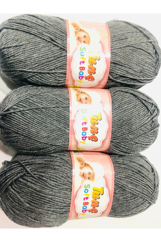 Tunç soft baby örgü ipi 3 lü antipiling tüylenmez - 1