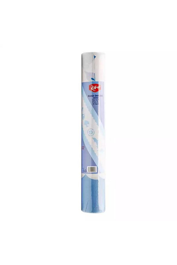 Tek Kullanımlık Kağıt Laminelli Masa Örtüsü - 100x150 Cm. - Deniz Desenli -16 Yaprak 3 Rulo - 3