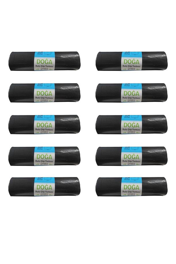 Battal Boy Çöp Torbası Poşeti - 400 Gr. - 90 Litre - 80 X 110 Cm / 10 Adetlik 10 Rulo - 1