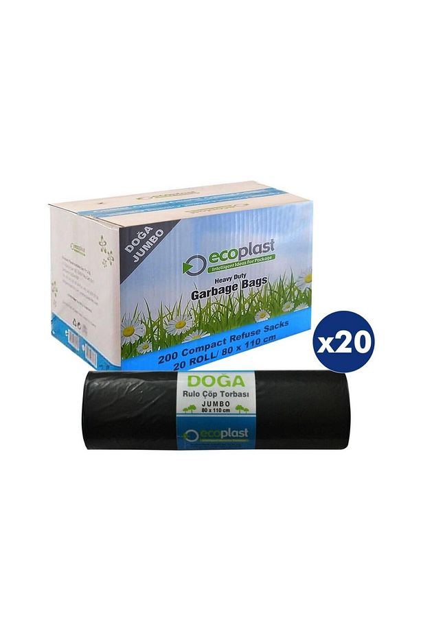 Battal Boy Çöp Torbası Poşeti - 400 Gr. - 90 Litre - 80 X 110 Cm / 10 Adetlik 10 Rulo - 4