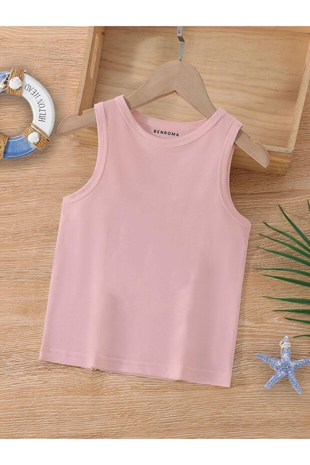Printed Sleeveless Kids T-Shirt