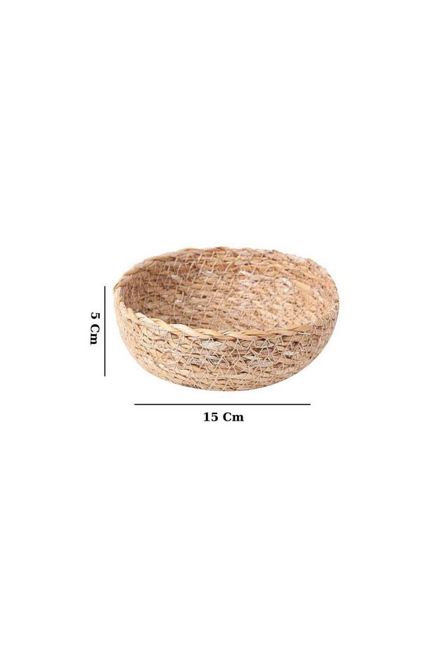 6’lı Hasır Mini Çerezlik Ve Kase Sunum Seti 15 Cm - Cl-13029 C1-1-121 - 6