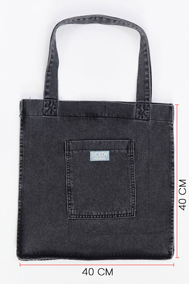 Premium- High Quality Women's Denim Shoulder Bag with Bellows Pockets C900