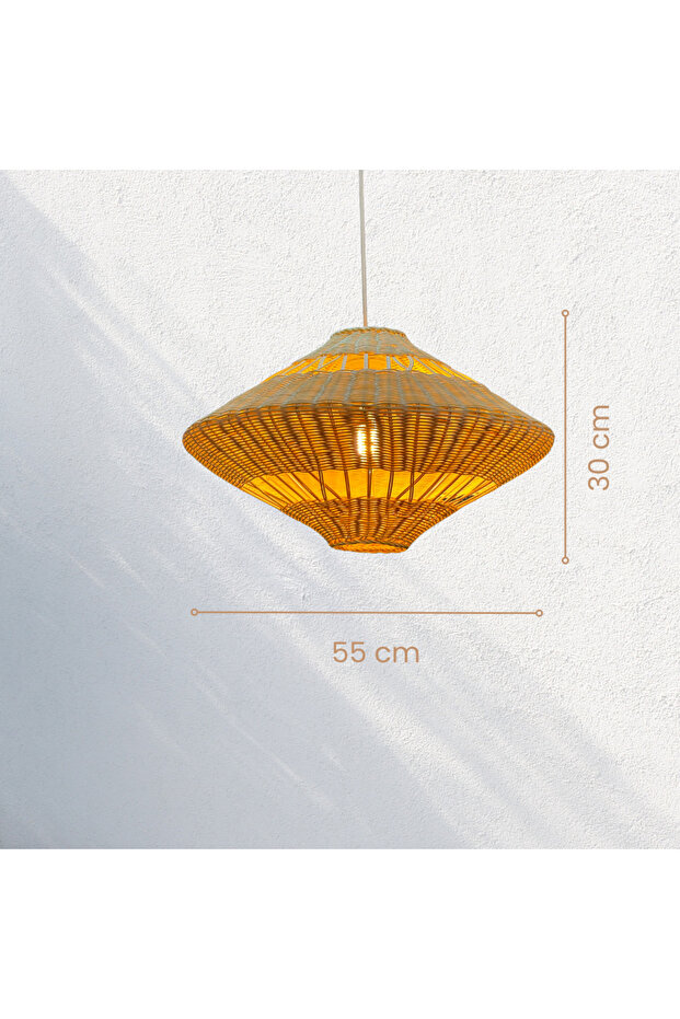 Andros Rattan Bambu Sarkıt Avize - 2