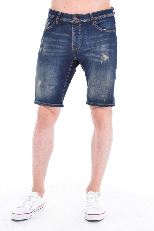 Erkek Kot Şort Slim Fit Jean Şort - C342 - 3