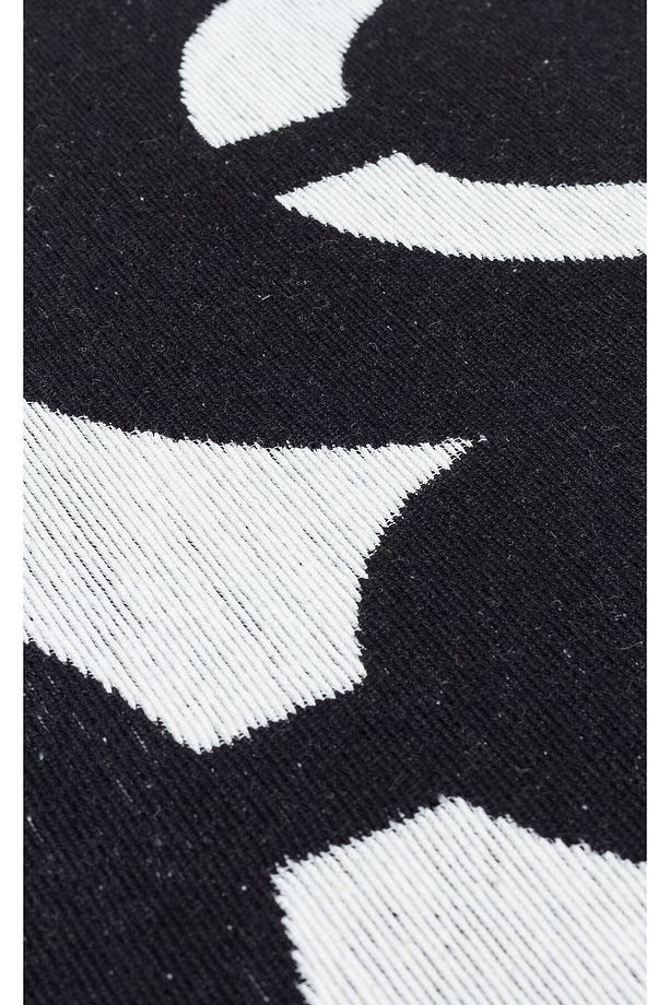 Malzeme: Geri Dönüştürülmüş Pamuk | Açıklama: Yıkanabilir Kaymaz Tabanlı Modern Pamuk Kilim | Kenar - 4