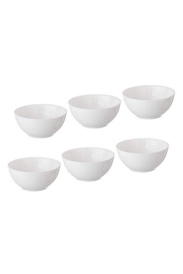 6 قطع أطباق بيضاء - 1