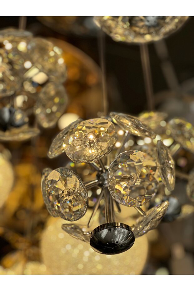 4 SARKIT KRİSTAL LÜX LED AVİZE 2025 MODEL - 8