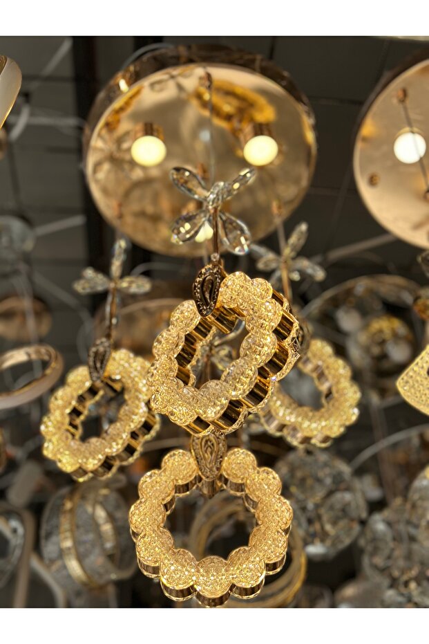 4 SARKIT PAPATYA LÜX LED AVİZE 2025 MODEL - 3