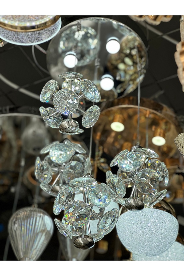 4 SARKIT KRİSTAL LÜX LED AVİZE 2025 MODEL - 4