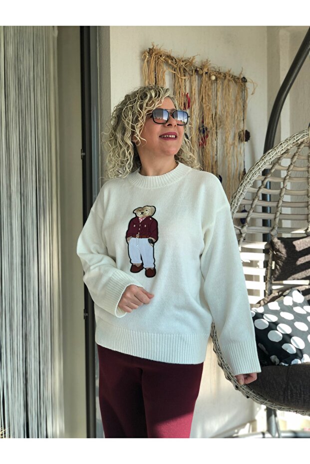 Önü Ayıcıklı Teddy Kazak - 4