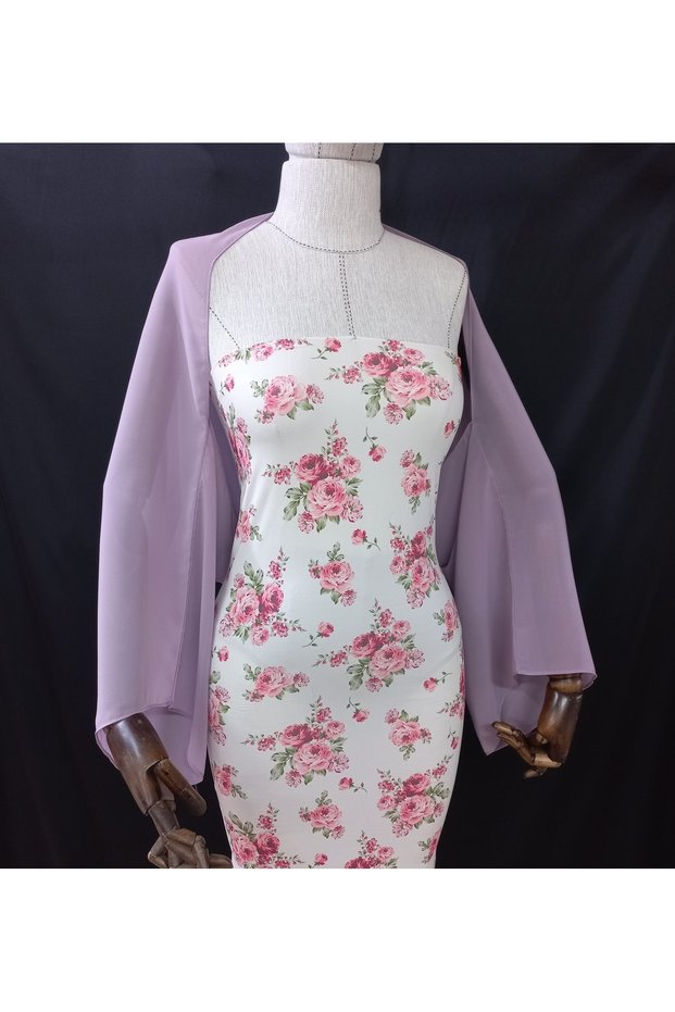 Amylee Chiffon Sleeve Shawl Lilac
