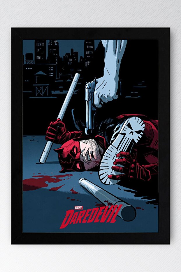 Daredevil Çerçeveli Tablo - Marvel Dizi Poster Tablo - 1