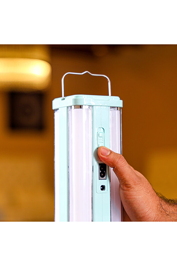فانوس LED قابل لإعادة الشحن - OME2828 | مع لوحة شمسية - 4