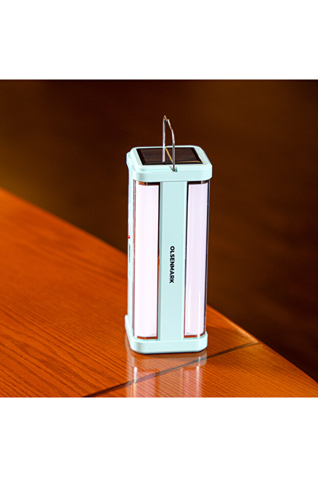 فانوس LED قابل لإعادة الشحن - OME2828 | مع لوحة شمسية - 5