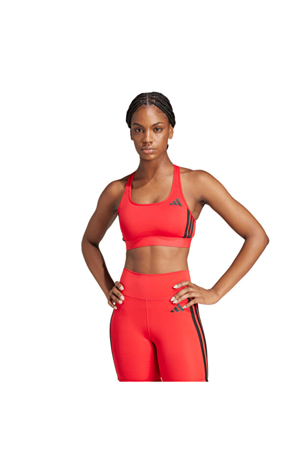 Powerreact Train Medium-Support 3-Stripes Sporcu Sütyeni JP4805 - 5