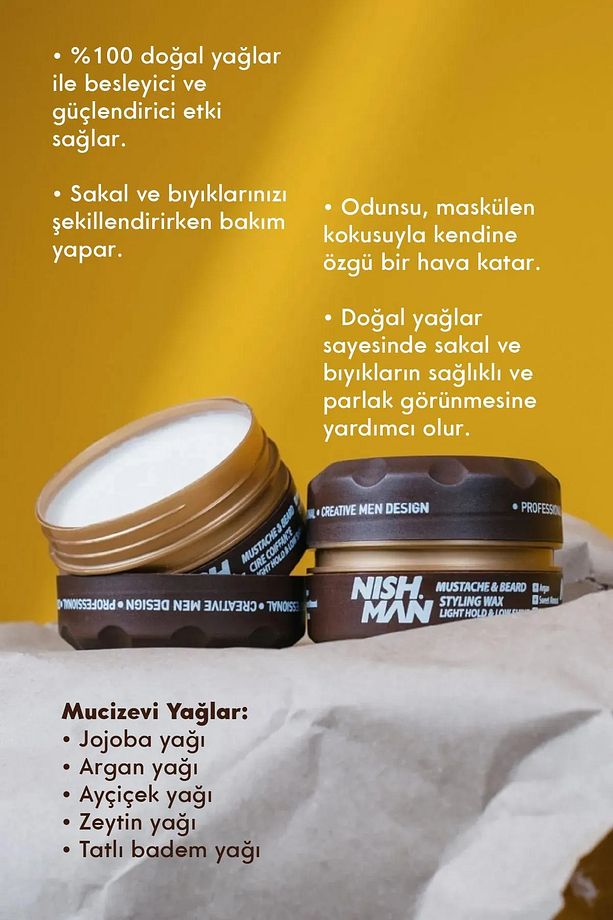 Sakal Şekillendirici Wax / Kolay Şekillendirme / Ultra Parlaklık 100 Ml - 3