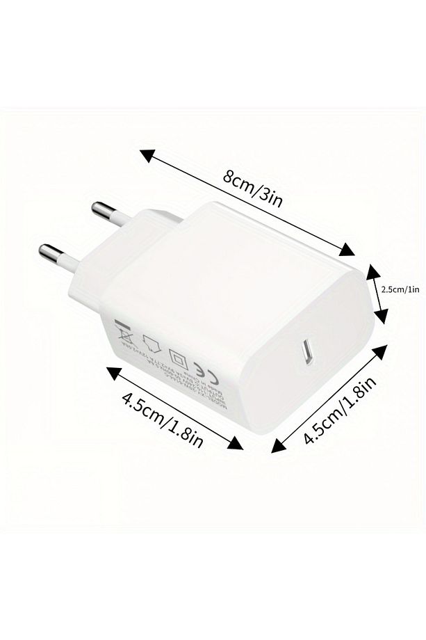25W Type c -Type-C Girişli Adaptör ve Kablo Hızlı Şarj Aleti Seti TN-C03 - 3