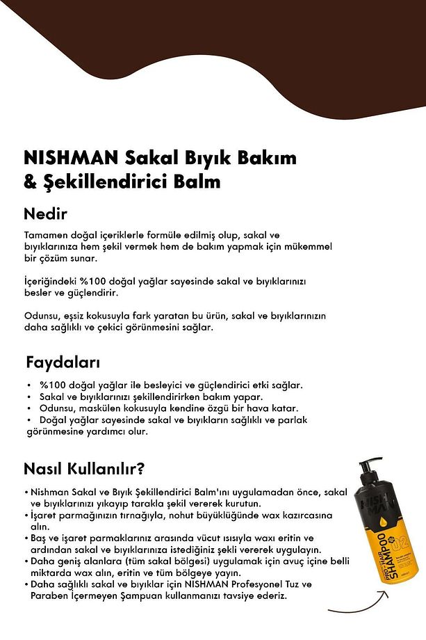 Sakal Şekillendirici Wax / Kolay Şekillendirme / Ultra Parlaklık 100 Ml - 6
