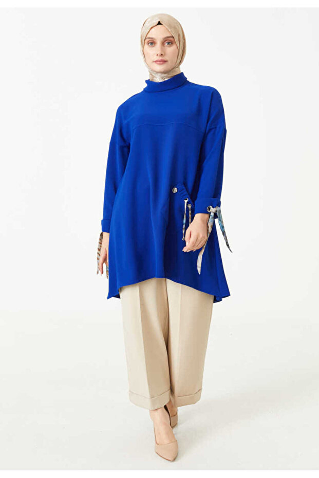 Fular Detaylı Tunik - 3