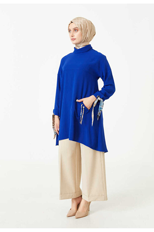Fular Detaylı Tunik - 4