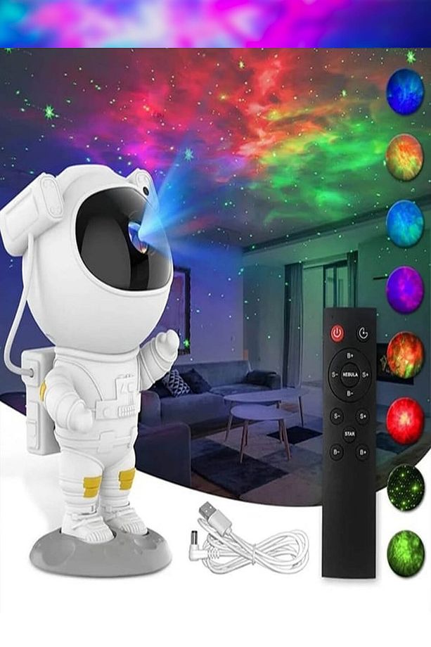 Astronot Projeksiyon Gece Lambası Lazer Show - 3