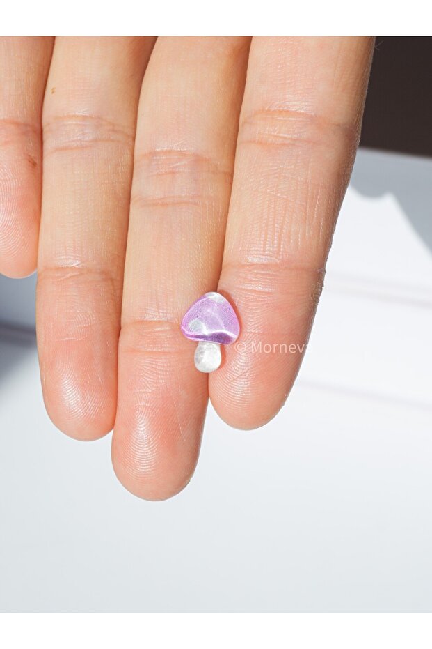 Mantar Çelik Dil Tongue Piercingi - 4